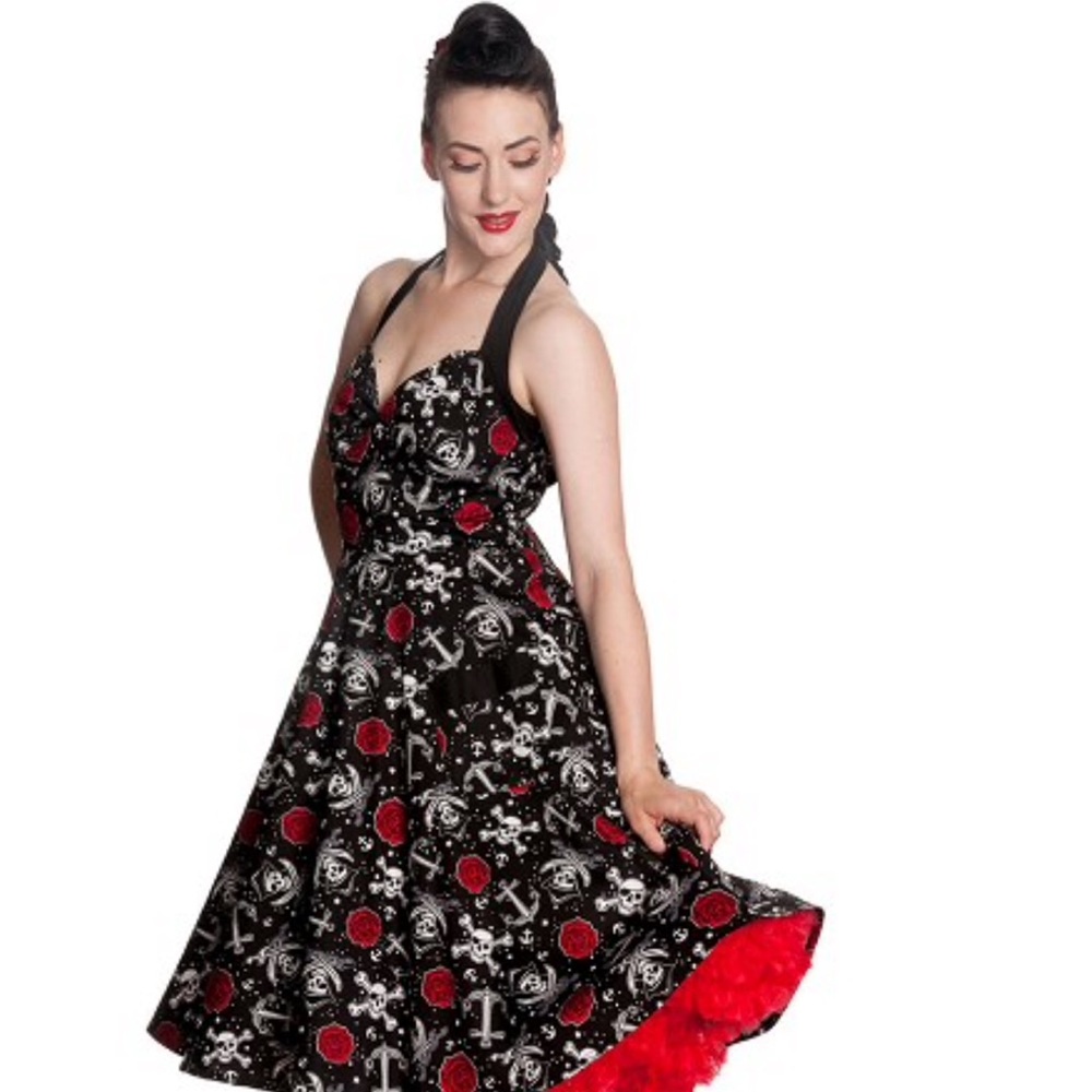 New! Hell Bunny Vixen Dolly Deckhand Pirate Dress